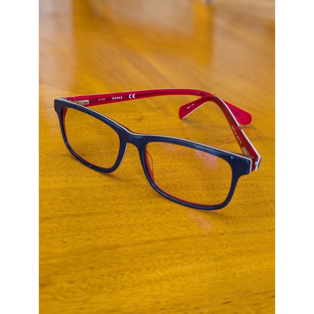 Kids GUESS Eyeglasses Blue Light Blue Red Plastic Frame GU9179 090 49-15
